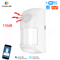 Tuya WiFi Home Burglar Alarm Sensor PIR Infrared Motion Detector 110dB Smart Life APP Security Protection Remote Control Alert