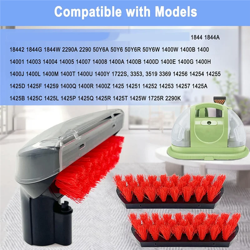 UNCL untuk Bissell 1400B, 1400W, 1425, 1986, 2290A, 2458, 3194, 3353, 3588F Sikat Pengganti-Alat Noda Tangguh