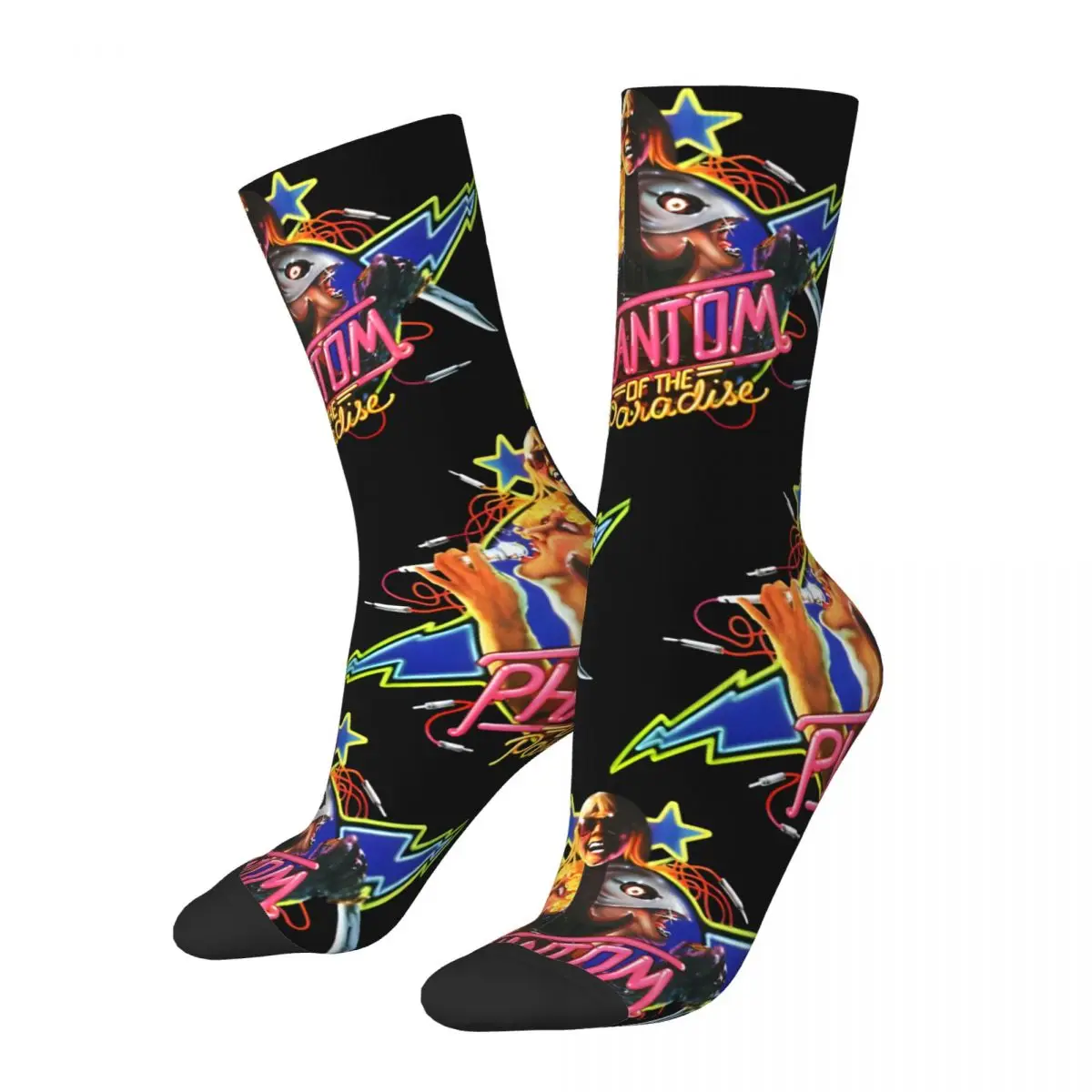 Hip Hop Vintage Attractive Crazy Men's compression Socks Unisex Phantom Of The Paradise Harajuku Pattern Printed Funny Novelty