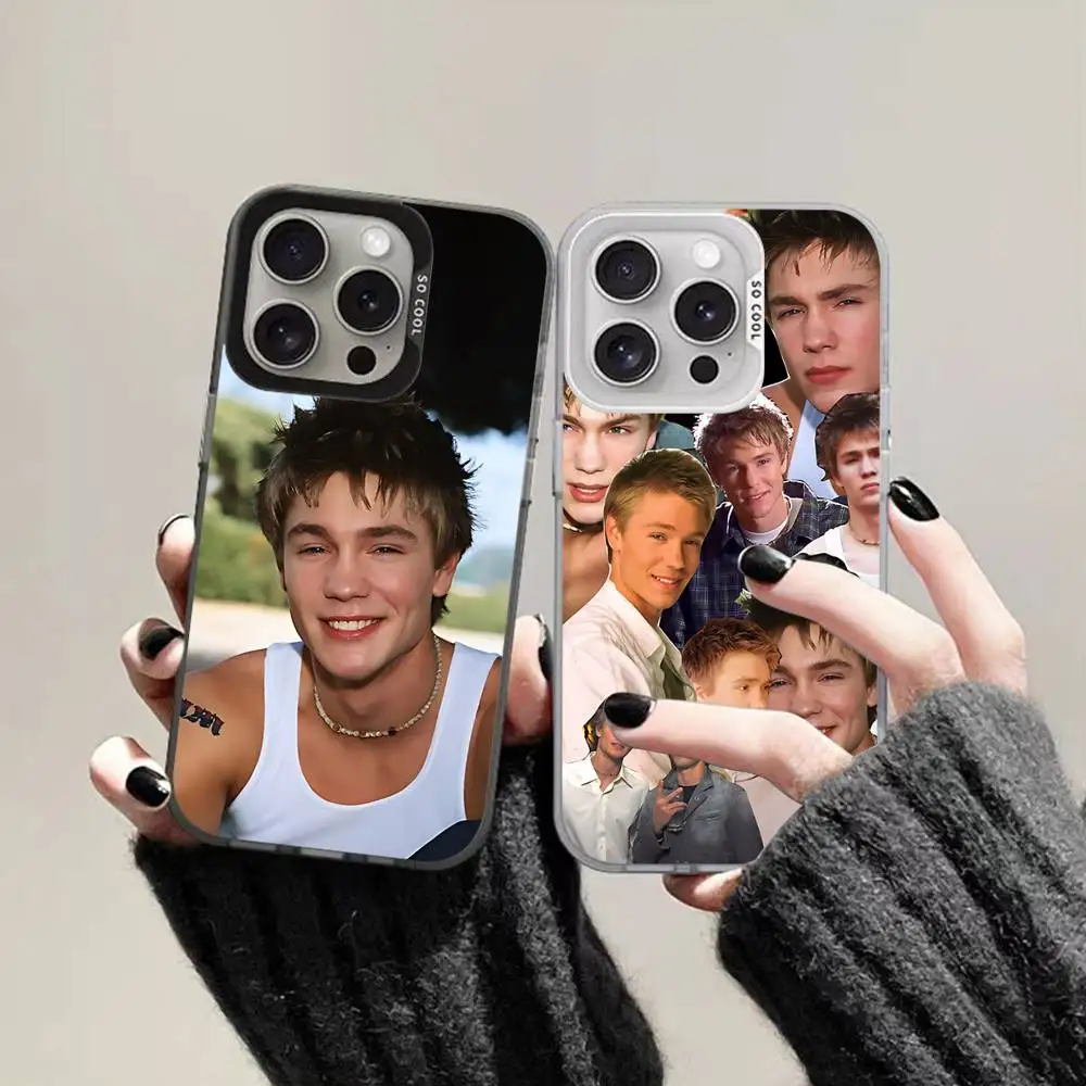 حافظة هاتف Chad W-MichaelS-M-MurrayS لهاتف آيفون 16 15 14 13 12 11 Pro Max Plus غطاء خلفي فضي مقاوم للصدمات #1