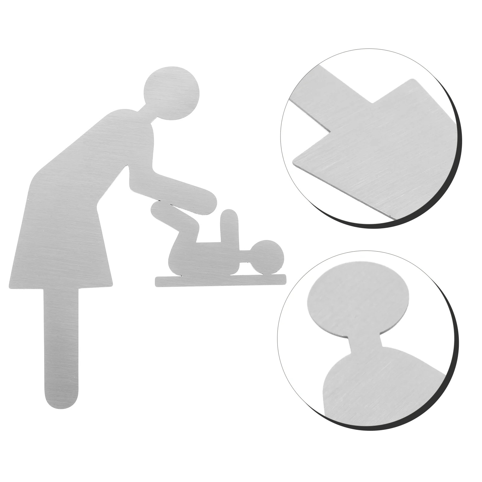 Diaper Changing Sign Signs for Men and Women, House Number Signs, Restroom Identification