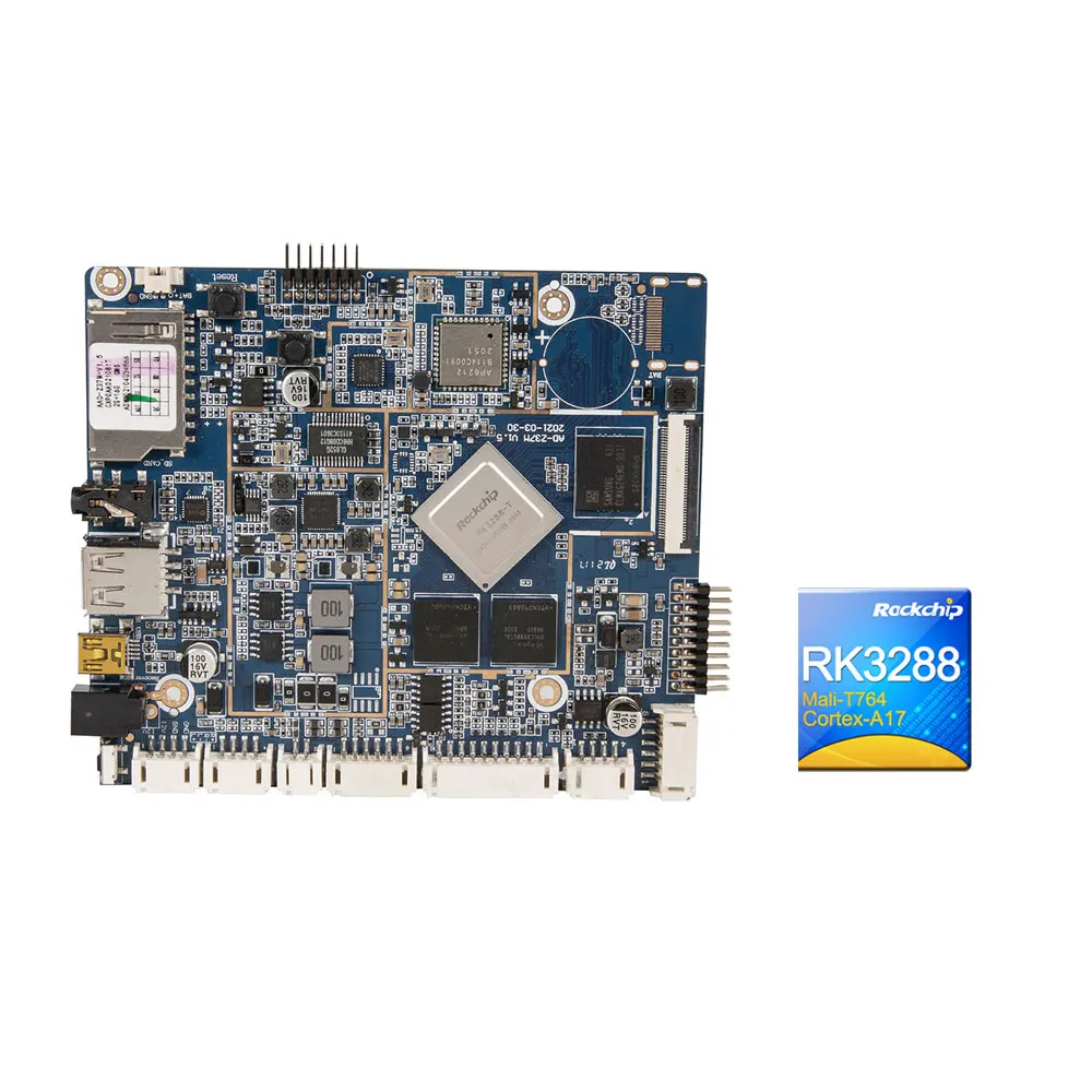 4K Android-Board Android10 Rockchip RK3288 Dual-Displays unterstützt LVDS EDP Mipi HD optionale Quad-Core-Verkaufsautomatenplatine