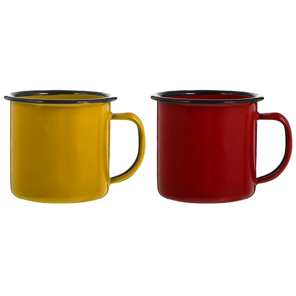 Colored Enamel Mug Small Drinking Cup Tea Cups Coffee Water Espresso Concentrate