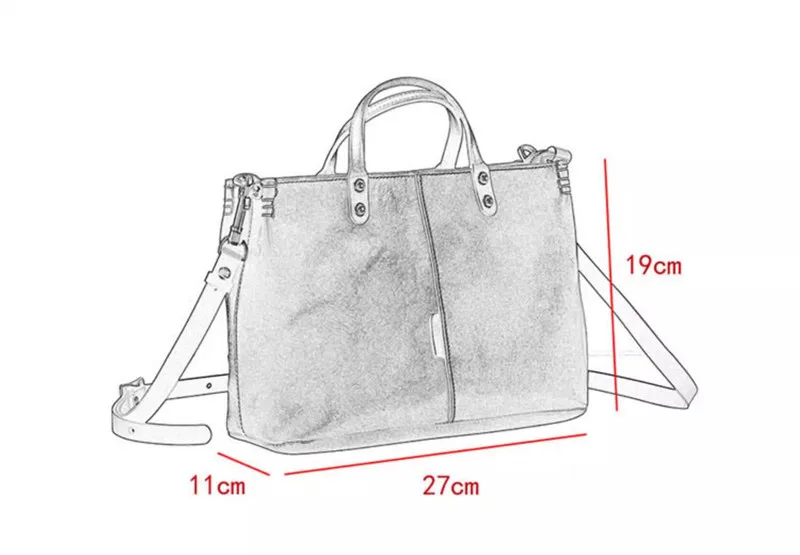 Fashion designers handmade genuine leather women's handbag vintage casual luxury first layer cowhide female crossbody bag image 4