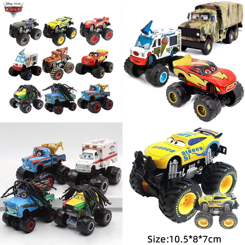 

Disney Pixar Cars 2/3 Wrestler Mater & Lightning McQueen Racing Series Metal Alloy Collectible Vehicle Toys for Kids Gift