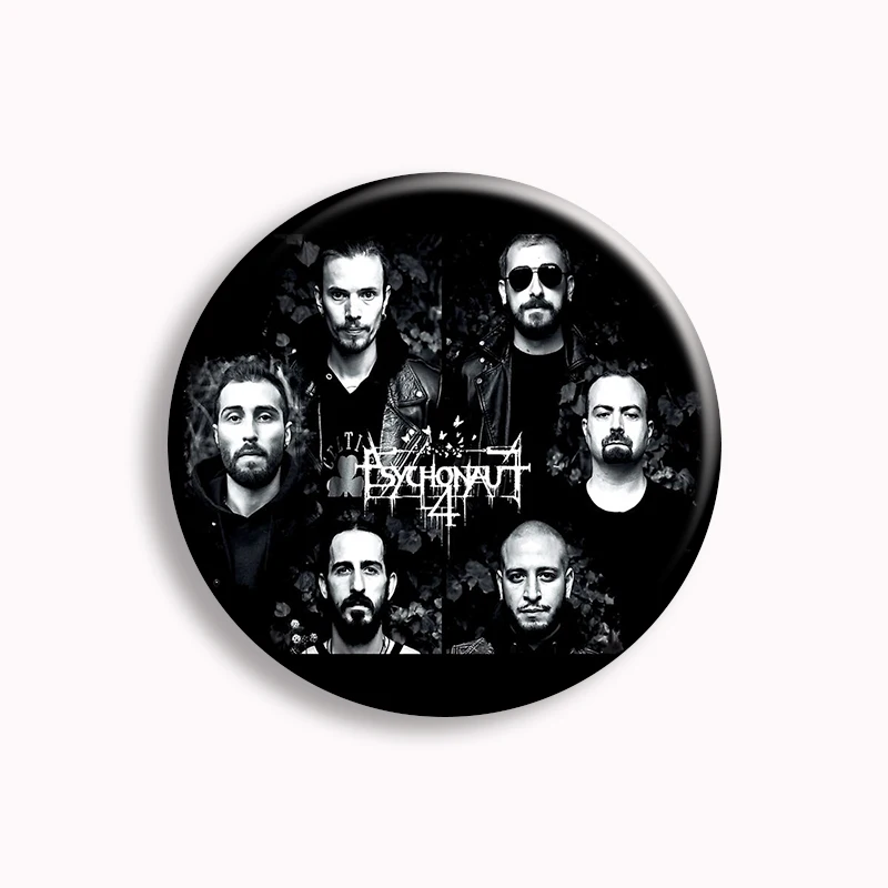 Psychonaut4 Black Metal Music Band Soft Button Pin Badge Music Lover Backpack Accessories Decor Fans Collect Party Gifts