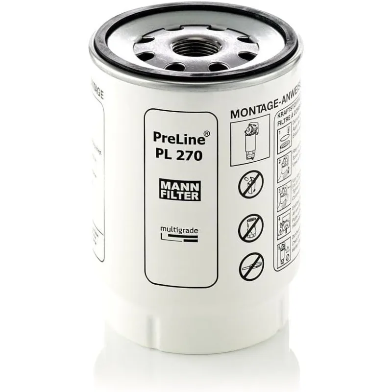 

Для Doosan DX140LC DX14LCR DX160LC DX180LC Чаша топливного фильтра DX225LC DX225LC Топливный фильтр 400403-00022 PL270x Экскаватор