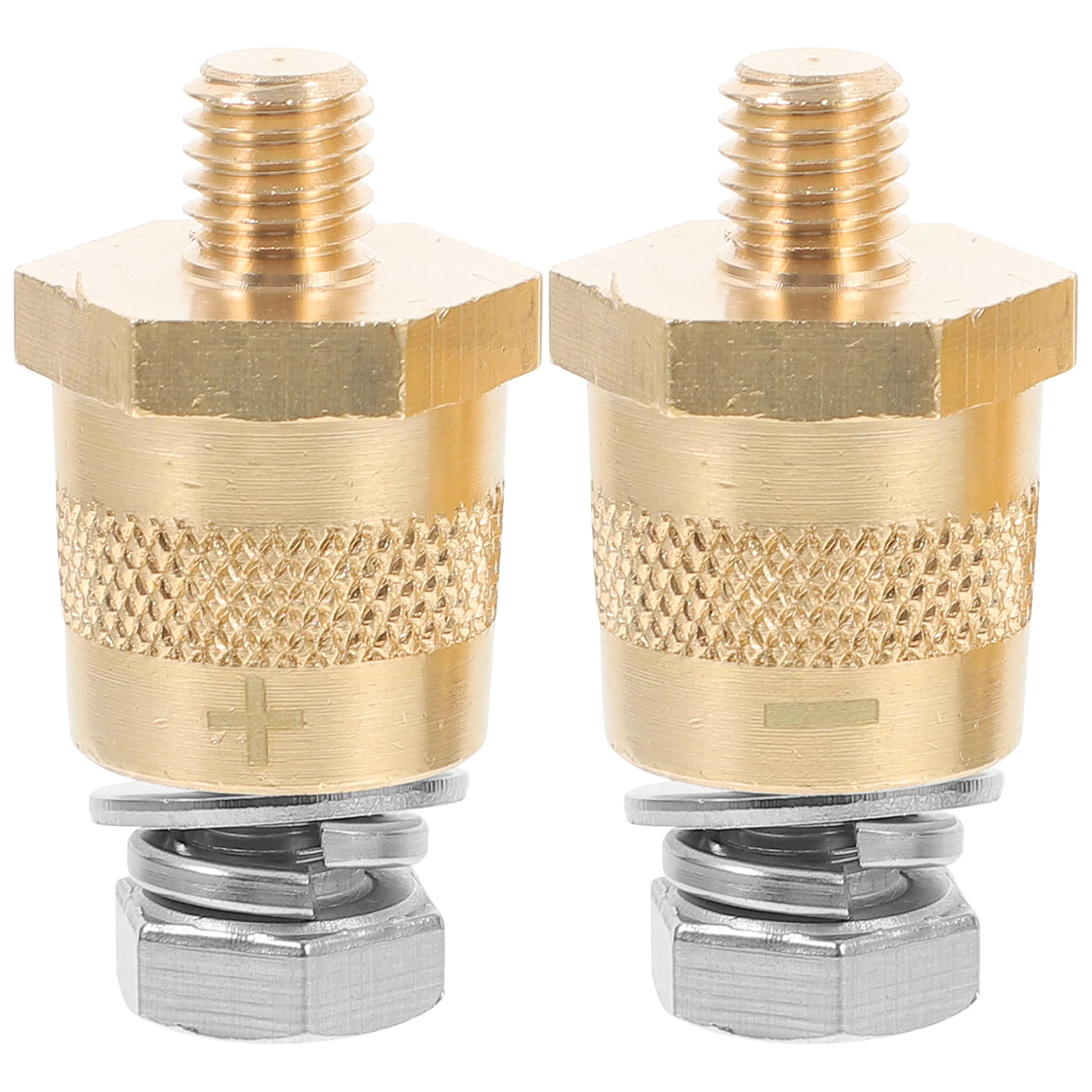

2Pcs Car Terminal Connectors 6/8MM Copper Adapters Stainless Steel Screws Truck Accessories Electrical System