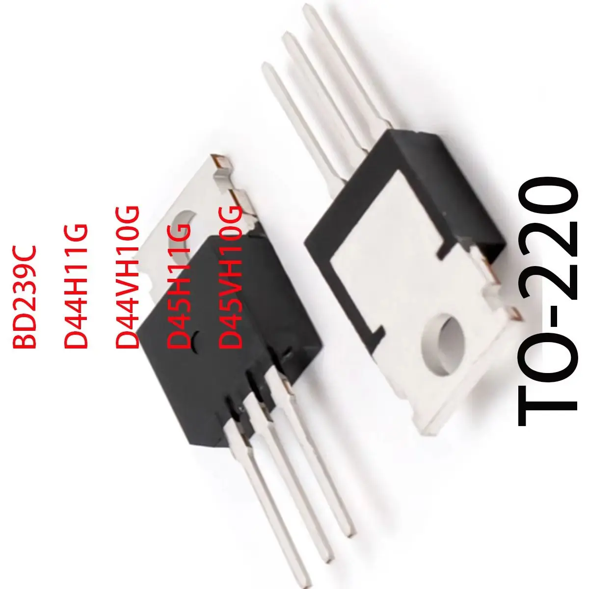10PCS original BJT NPN PNP BD239C D44H11G D44VH10G D45H11G D45VH10G TO-220 BD239 D44 D45 D44H11 D45H11 D44VH10 D45VH10 BD