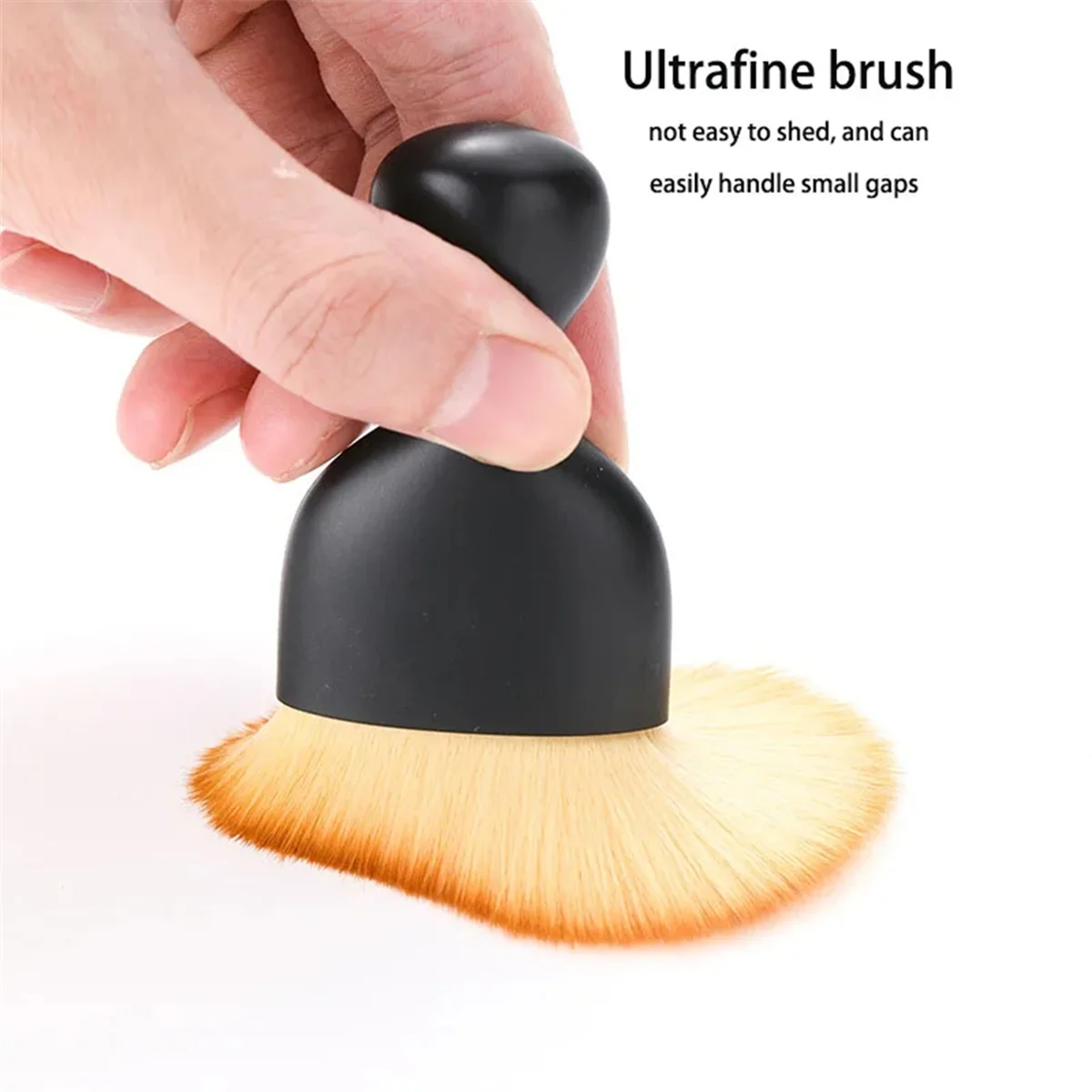 12PCS Car Interior Cleaning Brush Conditioner Air Outlet Soft Fur Clean Brushes with Shells Crevice Detailing Brush