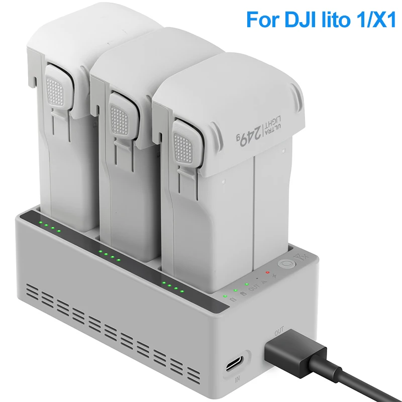

3-way Charging Hub Battery Intelligent Charger for DJI Lito 1 Lito X1 Charging Butler Power Bank Drone Accessory