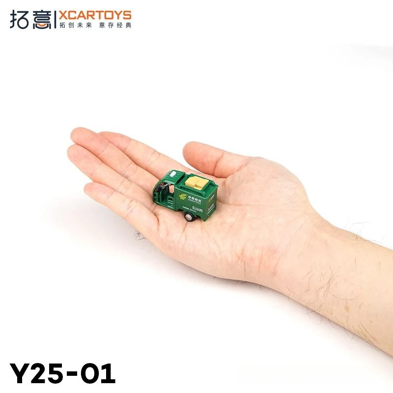 

TXCARTOYS 1/64 Children's Toy Car Y25-01 Alloy Car Model Toy Postal Express Tricycle Adult Collectibles Decorations