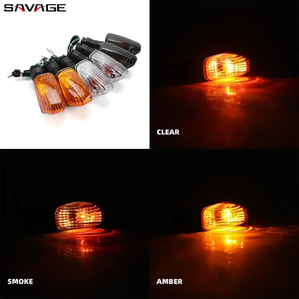 Motorcycle Front Rear Turn Signal Light For KAWASAKI NINJA ZX6R ZX10R 250R Z750 KLR650 KLE500 VERSYS 650 Flashing Indicator Lamp