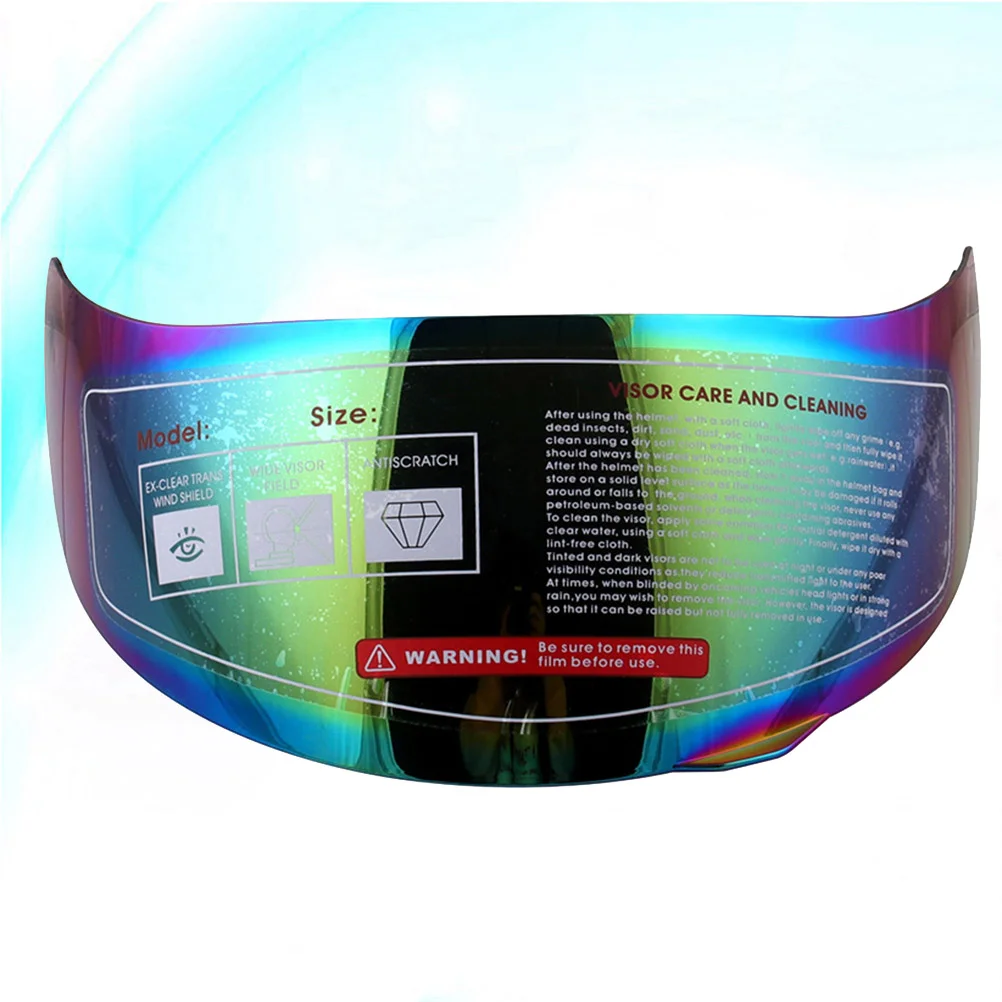 Detachable Motorcycle Goggles Visor Anti-glare Windproof PC Fence Motorcycle Shield Compatible for AGV K3-SV K5 (Colorful