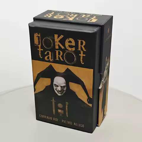 Joker Tarot Deck In Rigid Box 12*7cm 78 Pcs Dark Gothic Tarot Cards Printed on 350GSM Double-embossed Cardstock