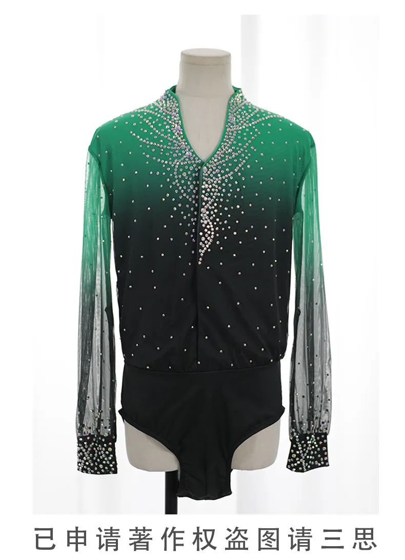 Children's Figure Skating Costume Adult Men's Performance Suit Top And Pants Set  피겨 스케이팅 의상 Ice Skating Clothes