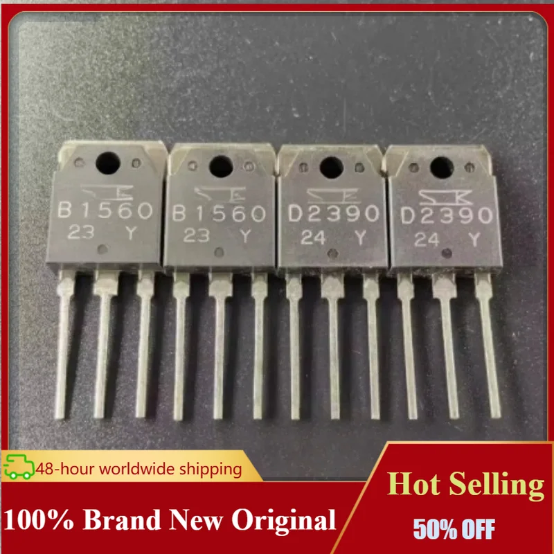 1-10 pairsB1560 D2390 2SB1560 2SD2390 NEW Original Genuine Chip Audio Amplifier TO-3P