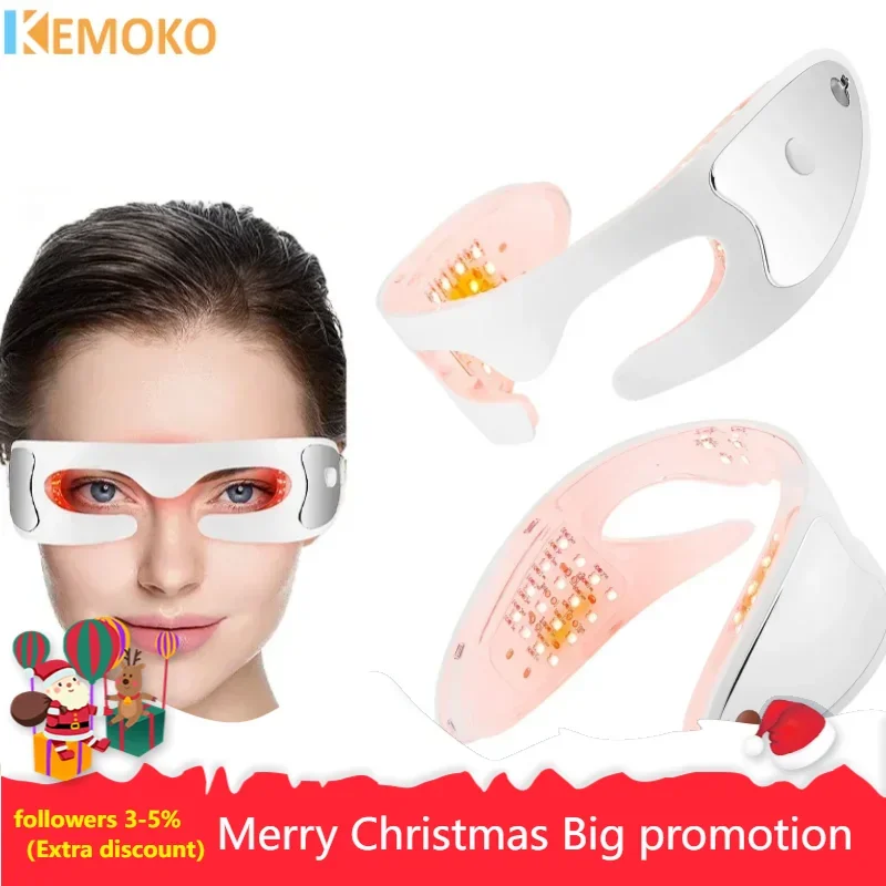 Eye Massager Hot Compress Eye Fatigue Relief Massager Vibration Massage Anti Wrinkle Eye Relaxation LED Massager Beauty Care