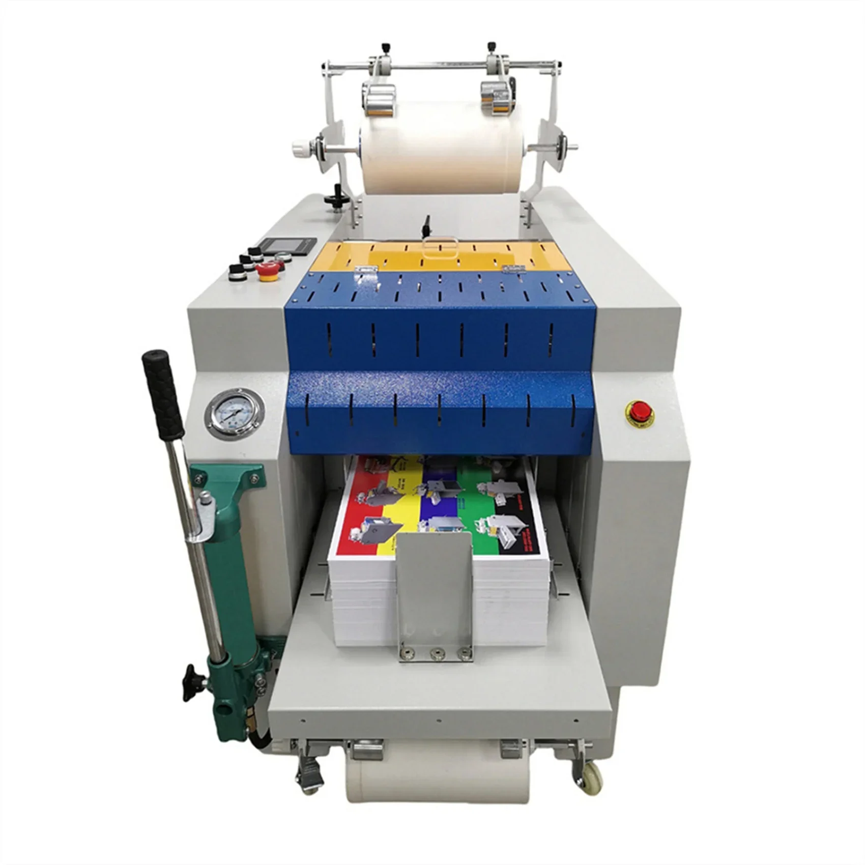 

SG-390MAX Hot Sell Fast Speed 20cm Stack Paper Automatic Laminating Machine Industrial Auto Paper Feeding Lamination Machine