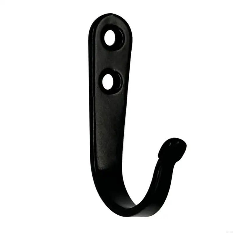 Wall Mounted Coat Hook Carbon Steel Coat Hanger Heavy Duty Robe Hook with Screws Metal Hanger for Scarf, Bag, Towel, M4YD