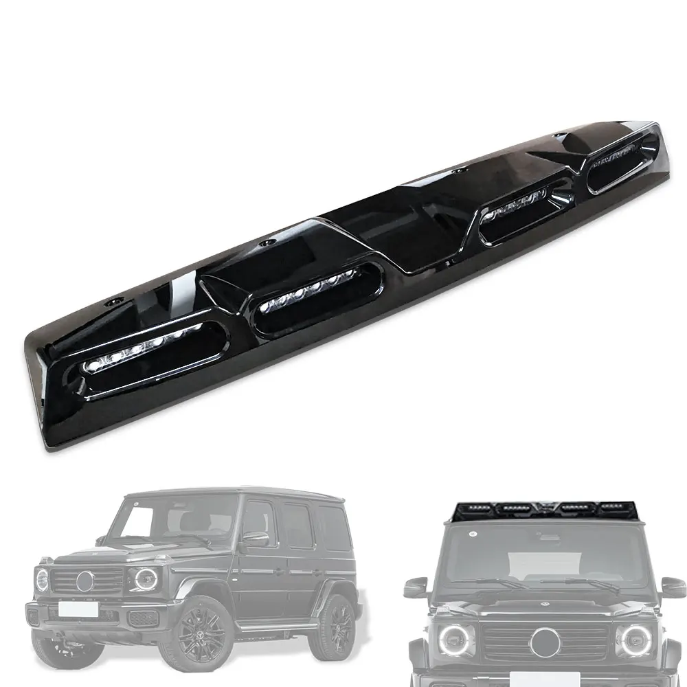 

Modification New Design 4LED Roof Lights Spoiler Front Roof Spoiler Led Bar for Mercedes Benz G Class W464 2019-2024