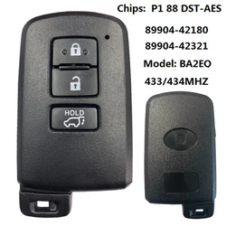 Chiave Smart Car a 3 pulsanti per Toyota Rav4 2015-2019 Smart Key BA2EQ P1 88 DST-AES Chip 433MHz 89904-42180 89904-42321 Keyless Go