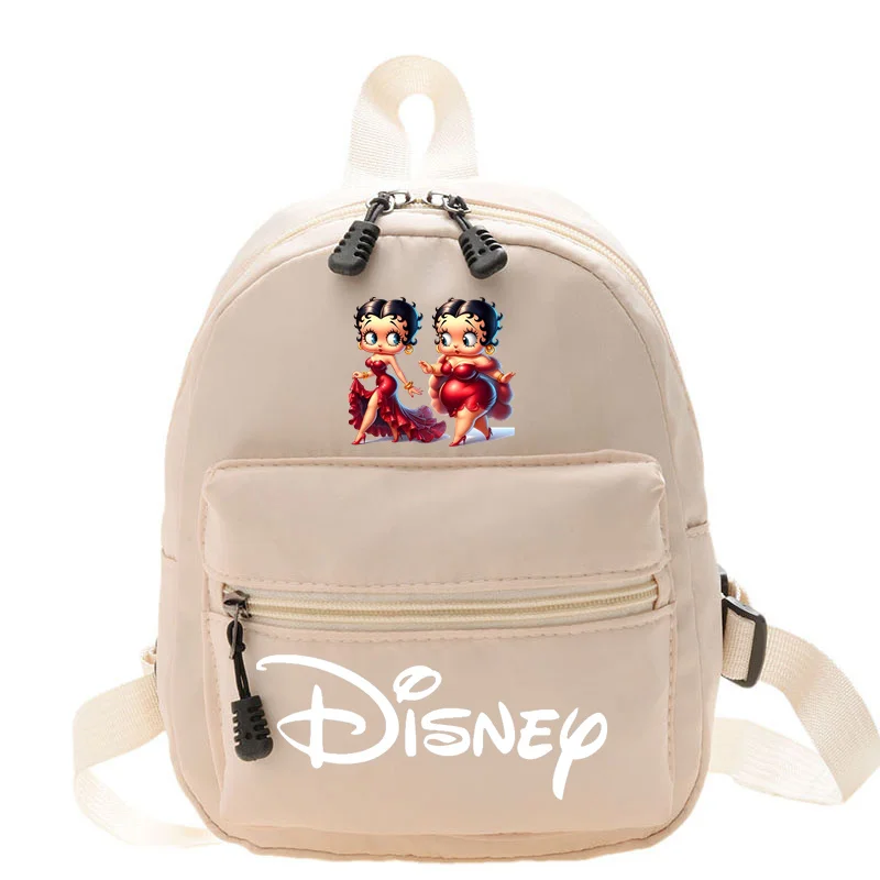 kawaii Betties Disney Children's Mini Backpack Fashion Solid Color Small Simple Casual Traveling Back To School Kids Schoolbag