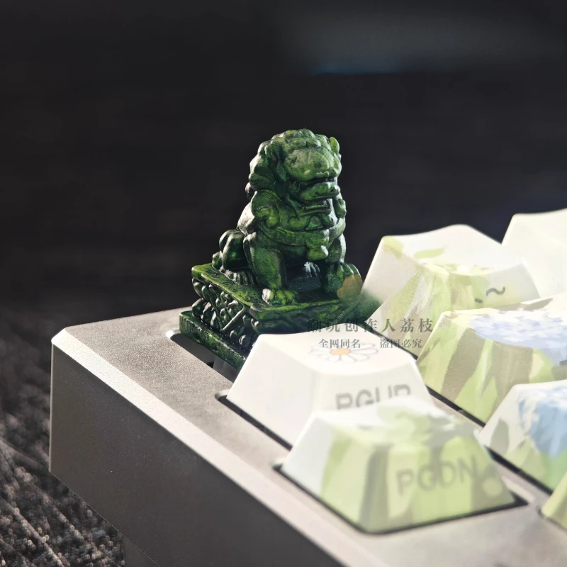 Ancient Style Lion Keycap Resin Artisan Keycaps for Mechanical Keyboard Accessories 3D Printing Custom Keyboard Caps MX Switch