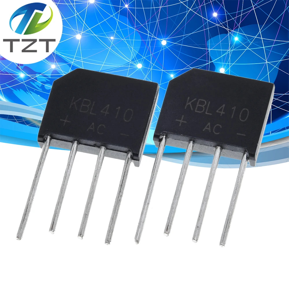 5PCS/Lot KBL410 KBL-410 4A 1000V Single Phases Diode Rectifier Bridge Wholesale