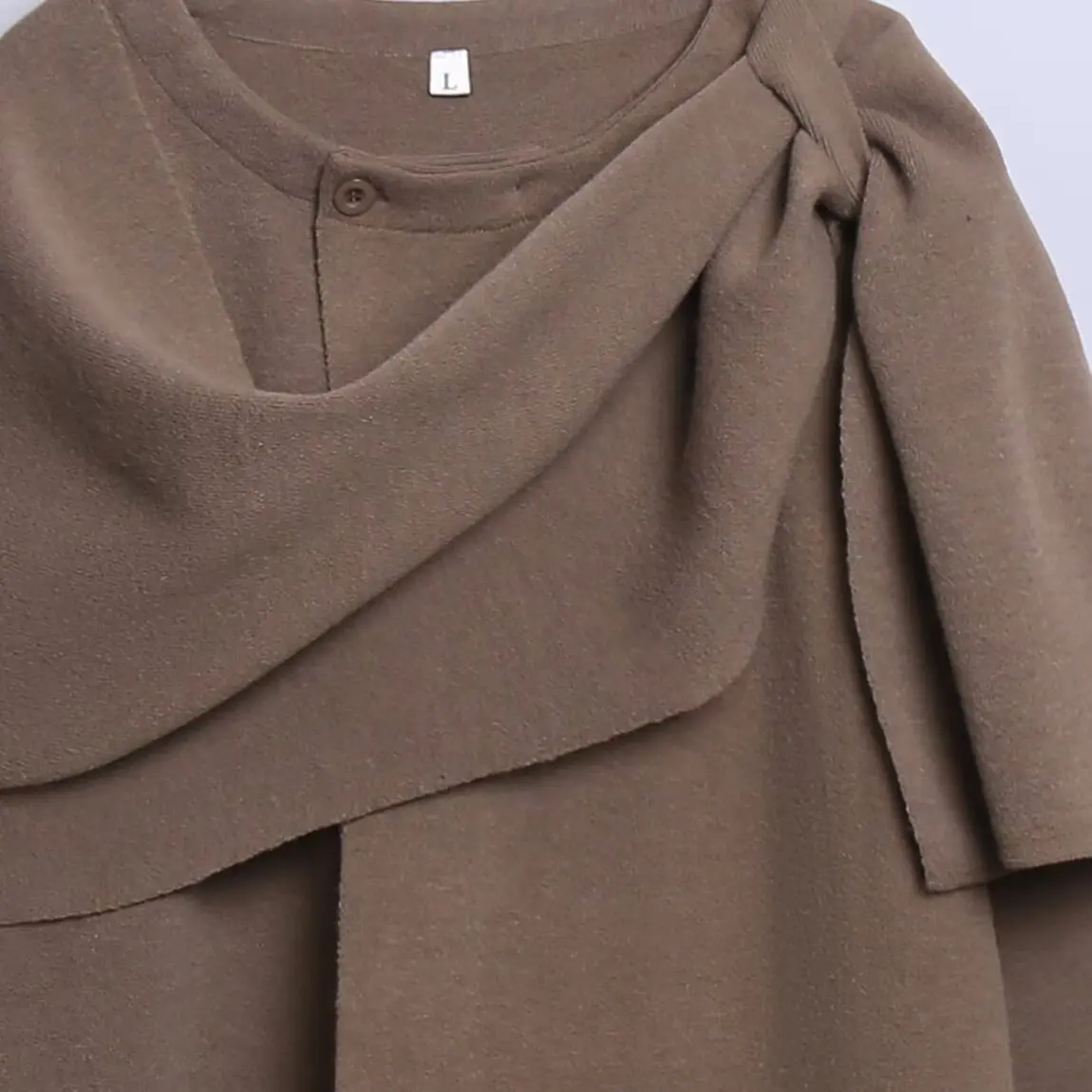 جديد الخريف الشتاء المرأة ort معطف Jaet جولة Ne Long Sve ZR Sle ألياف البوليستر الشارع Sle ملابس خارجية دافئة #3