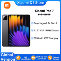 Global Version Xiaomi Pad 7 Tablet PC 11.2 ''3.2K 144Hz Display Quad Speakers 45W Fast Charging 8850mAh Battery