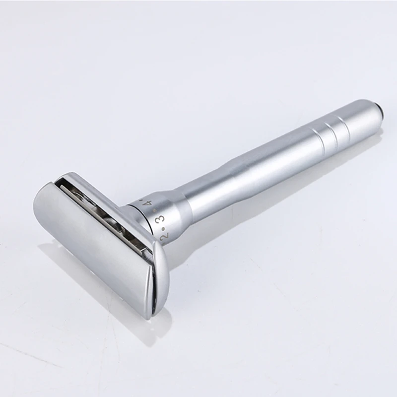 

Мужская ручная бритва, цельнометаллическая классическая винтажная бритва, безопасная бритва с двусторонним лезвием, двусторонняя бритва