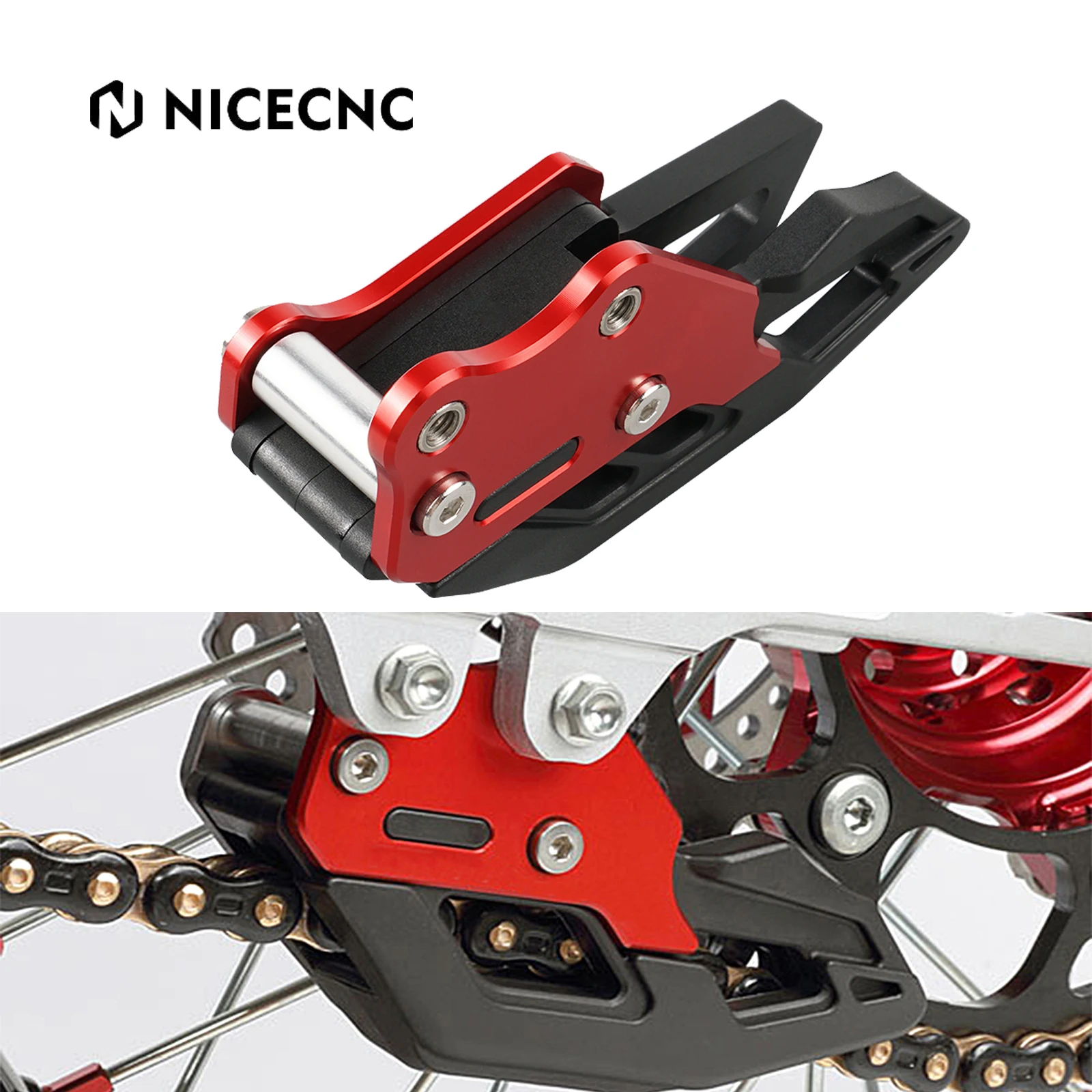 NICECNC Motorcycle Chain Guide Cover Guard For Honda XR650L XR 650L 1993-2022 CRF250 CRF300L RALLY CRF250L CRF250M 2012-2021