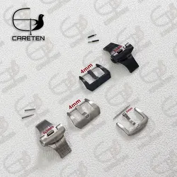 316L Stainless Steel Butterfly Buckles  18mm 20mm 22mm 24mm Double Press Metal Clasps  For Panerai PAM Matte Polished Pin Buckle