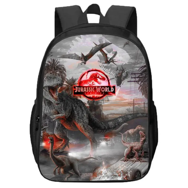 Świat Zwierząt Tyranozaur Rex Dinozaur Dwuwarstwowy Plecak dla Chłopców i Dziewcząt Plecak dla Uczniów Szkół Podstawowych i Średnich