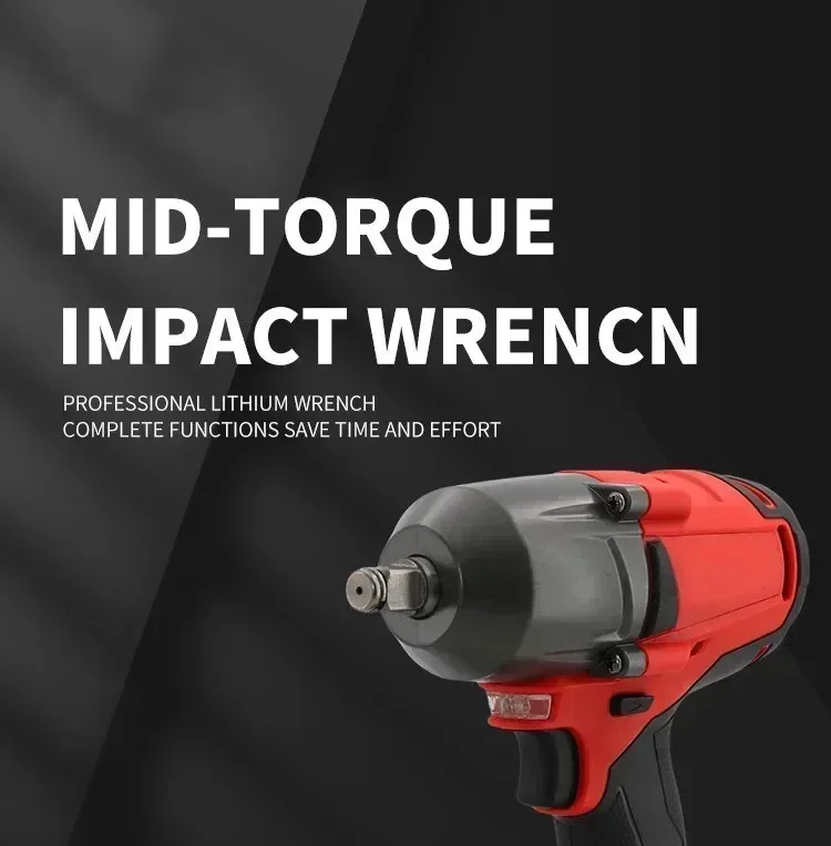 

NEW Milwaukee 18V Battery 1300NM Large Torque Cordless Wrench Brushless Electric Impact Wrench Repair Power Tools Car Truck