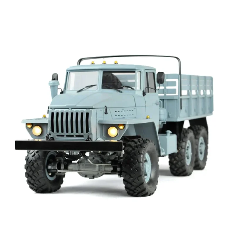 RC1:10 6X6 High Simulation Off-road Vehicle Model UC6 Military Truck Trailer Model Straight Bridge Climbing Six-wheel Drive