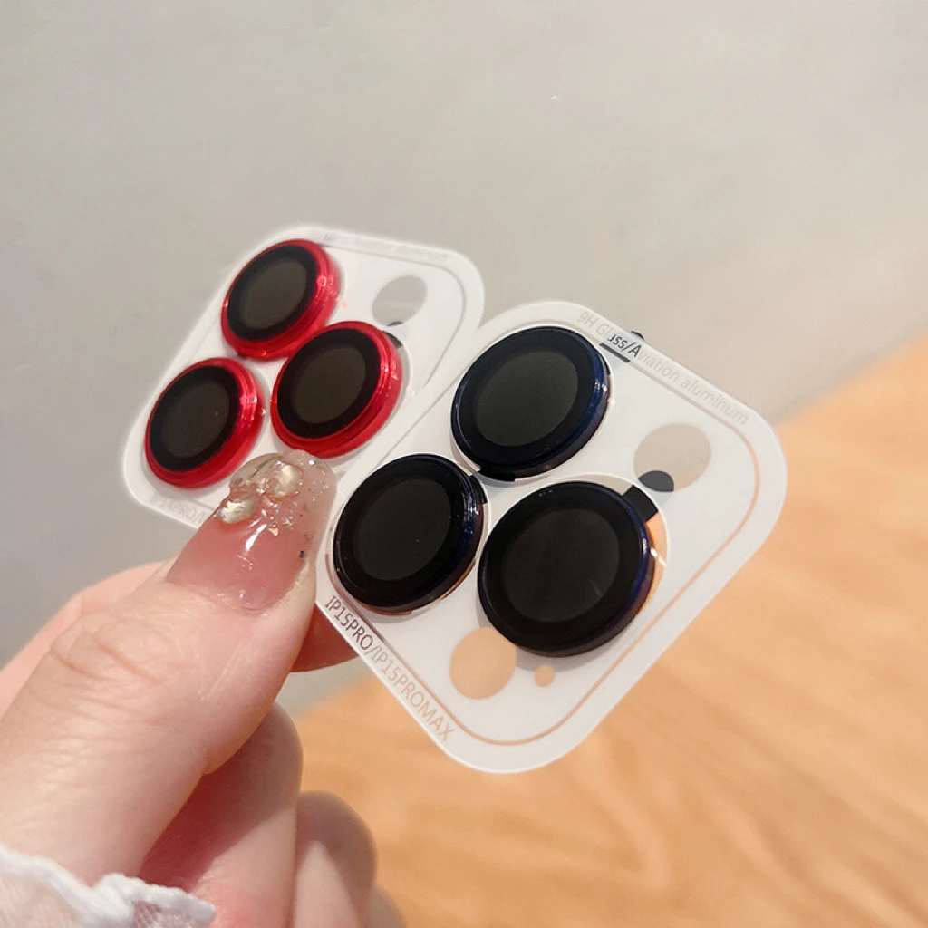 2-3Pcs Pelindung Lensa Kamera Mewah Untuk IPhone 17 16 Pro Max Kaca Pelindung Kamera Untuk IPhone 15 14 Pelindung Lensa Belakang