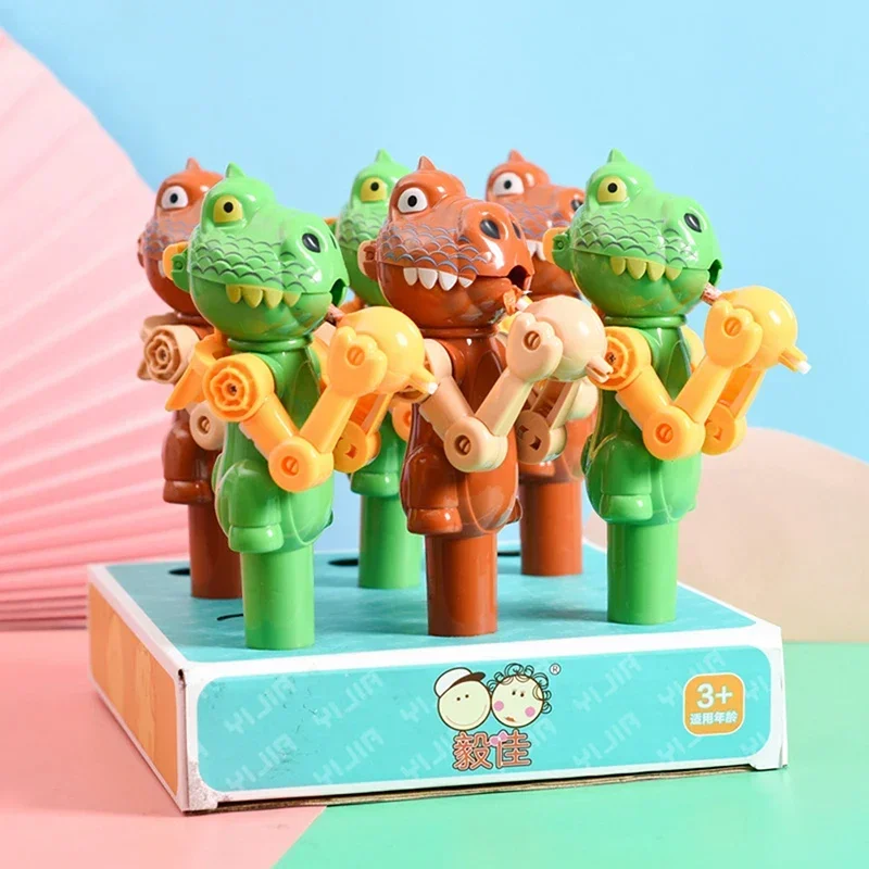 Creative Lollipop Robot Holder Novelty Dinosaur Shape Kids Toy Gift for Children Lollipop Candy Storage Gift for Children Kids