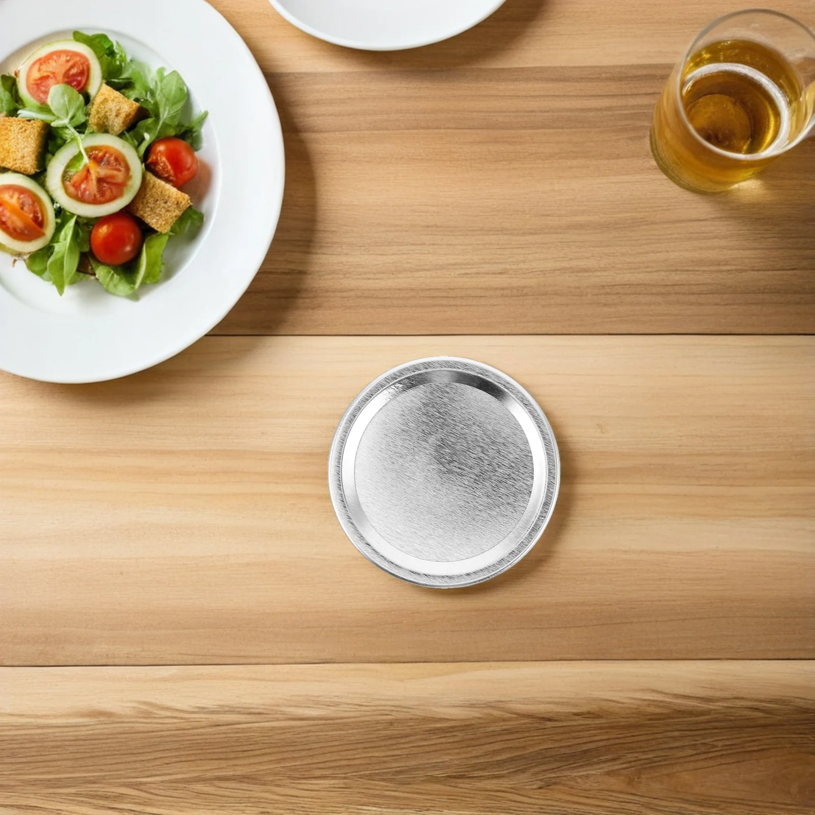 

50Pcs Mason Jar Replacement Lids Tinplate Split Type Metal Caps Airtight Seal Glass Jar Covers for Food Canning Preservation