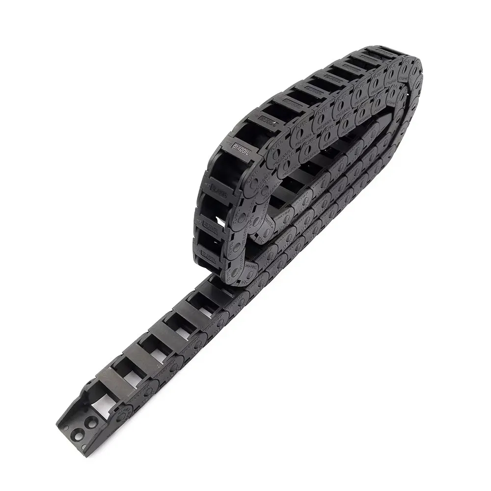 JFLO 1 Meter 10x15mm 10x30mm Plastic Towline Wire Carrier Cable Drag Chain Bridge Type Outside Opening CNC Router Tanks