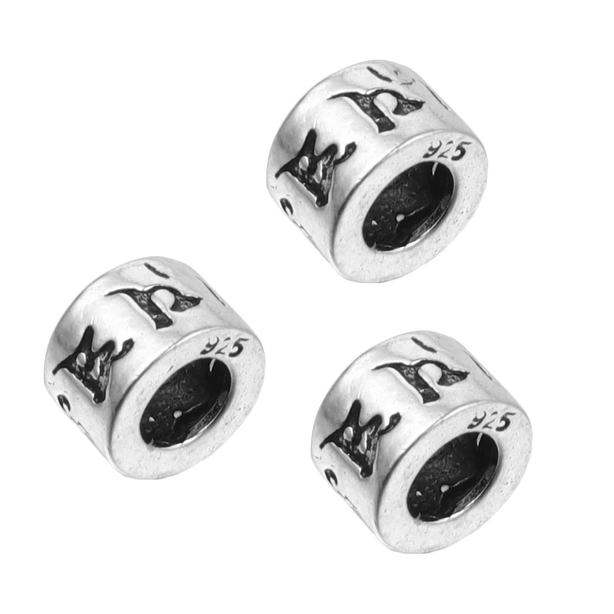 

3Pcs Silver DIY Pendant Set Buddha Beads Craft Jewelry Making Accessories Handmade Charms for Necklace Keychain