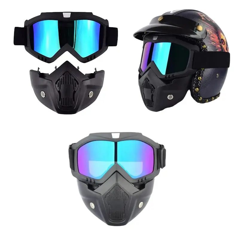 Full Face HD Transparent Windproof Mask,Versatile, Breathproof Mask，Detachable，Fog Proof, Sandproof