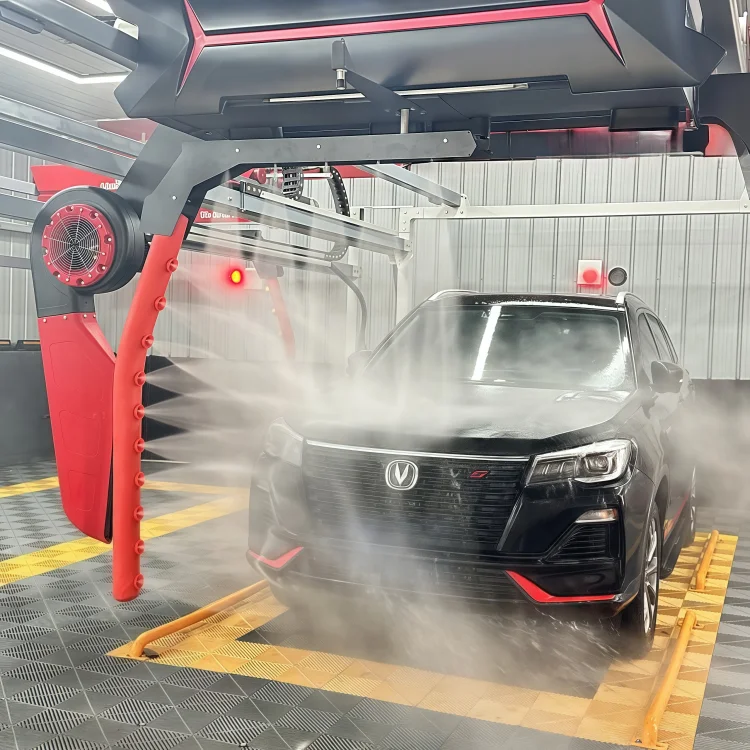 Custom Electric Fully Automatic Contactless Car Wash Machine with Remote-Controlled Commercial  Car Washing Equipment