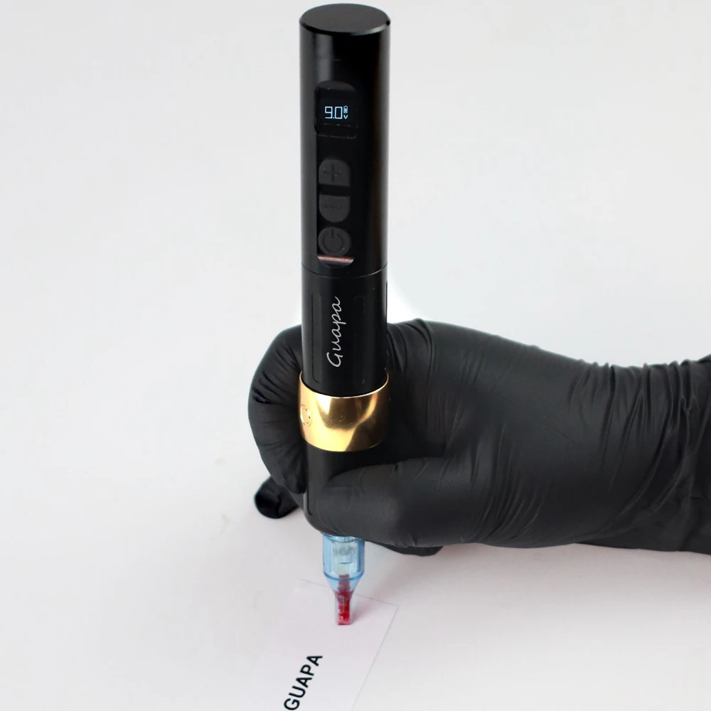Wireless Tattoo Machine Pen Kit Recharge Battery Rotary Tattoo Gun Digital LCD Display For Tattoo Artist