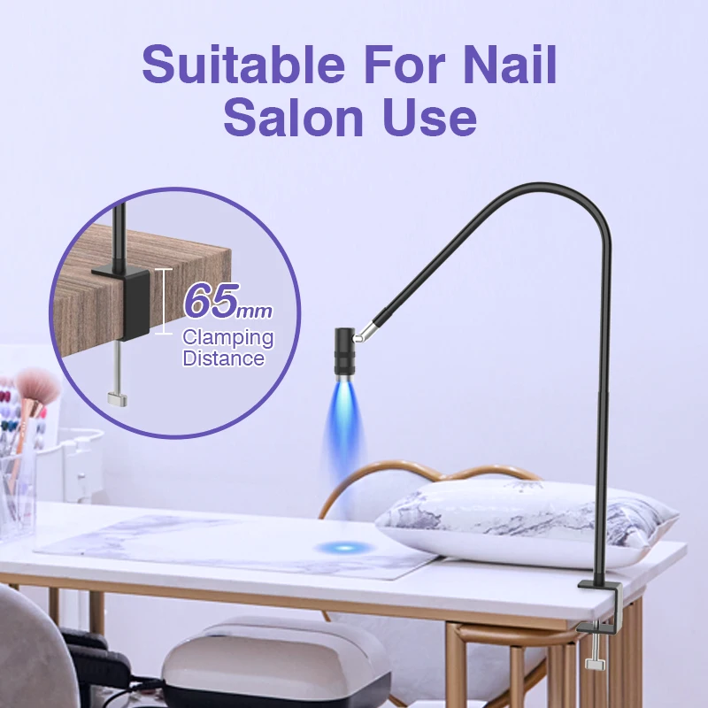 UV Glue Curing Lamp 2in1 USB 6W Eyelash Extension Lamp UV Nail Lamp Polish Gel Dryer Beauty Salon Light