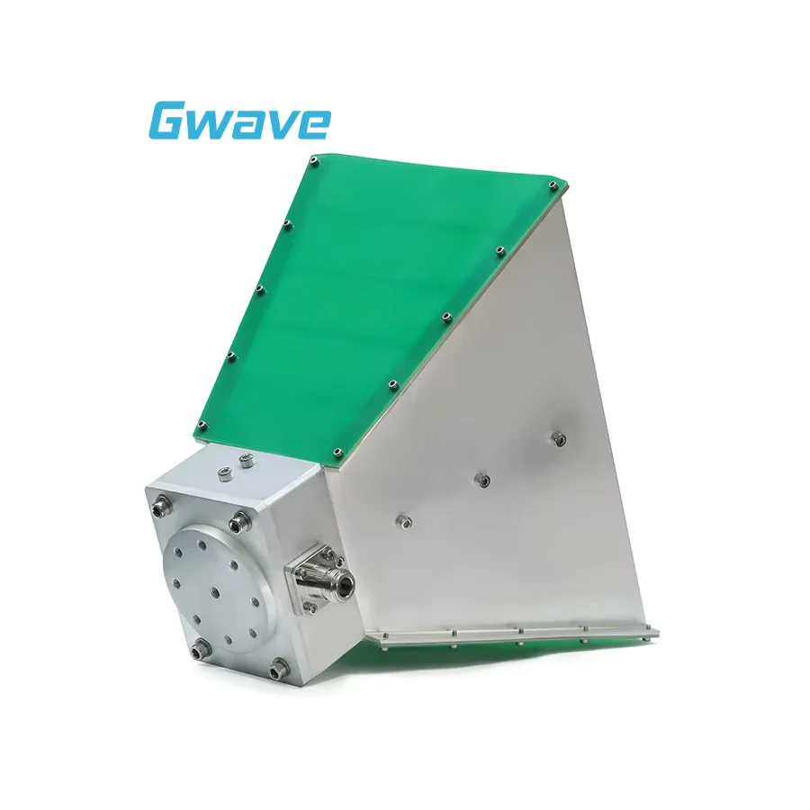 

Широкополосная волноводная рупорная антенна с высоким коэффициентом усиления 11 дБи, работающая в диапазоне от 1 ГГц до 18 ГГц, с входным разъемом N-типа (гнездо) для радиочастотных применений