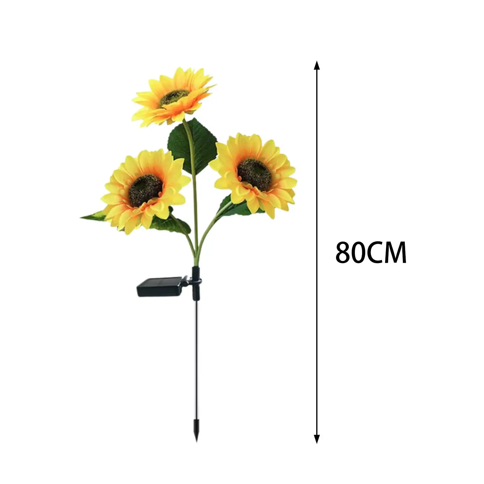 Luci solari del palo del giardino del girasole delle luci solari del girasole per il giardino all'aperto dell'iarda