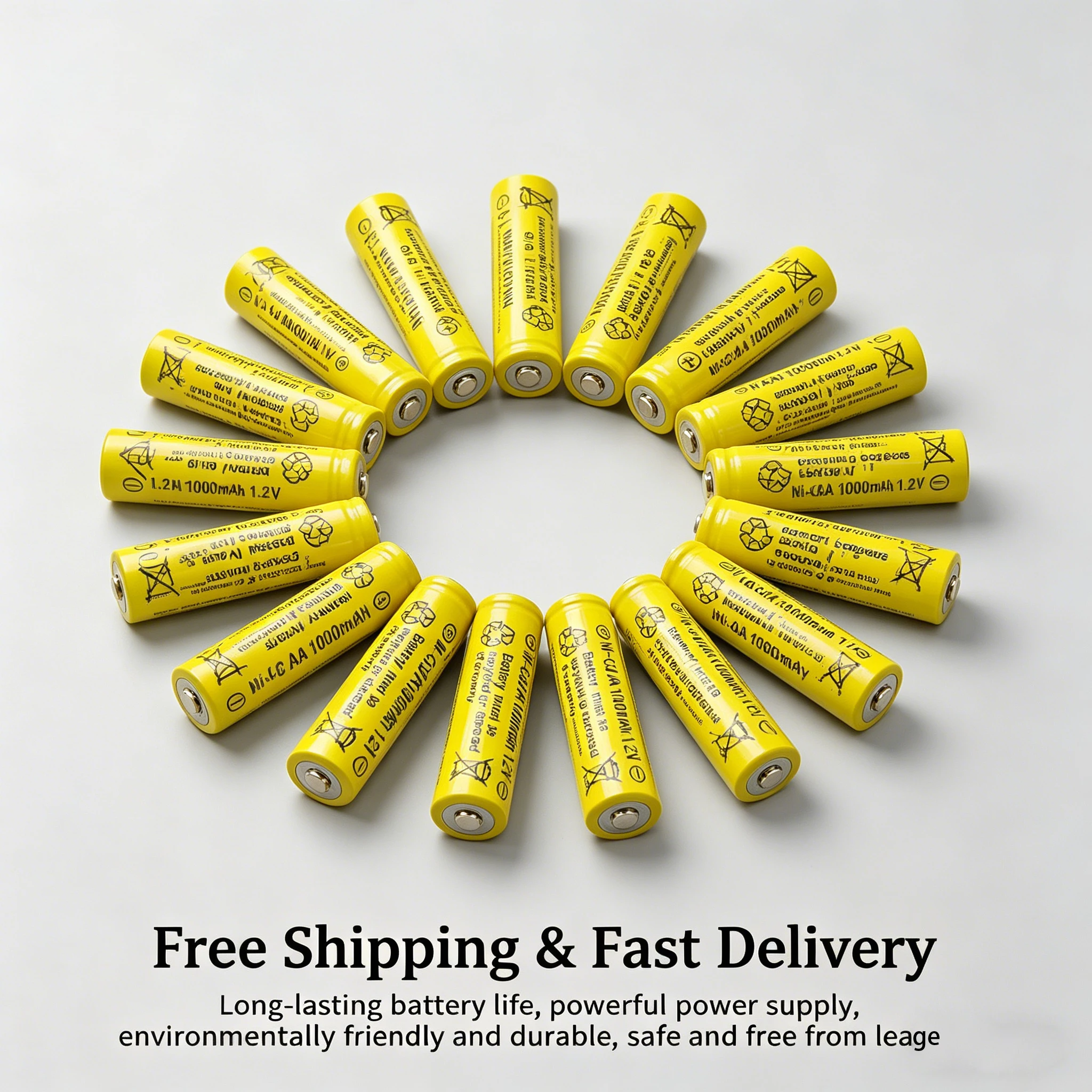 

AA Ni-Cd Rechargeable Battery 1.2V 1000mAh With AA NiCd Charger For Remote Control Clock Mouse Toy