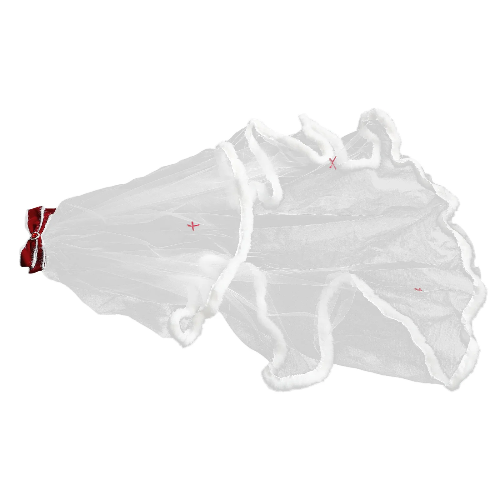 

Bridal Hair Bow Veil Soft Comfortable Touch Festive Design Elegance Whimsy Autumn Winter Parties Bachelorette Outfit